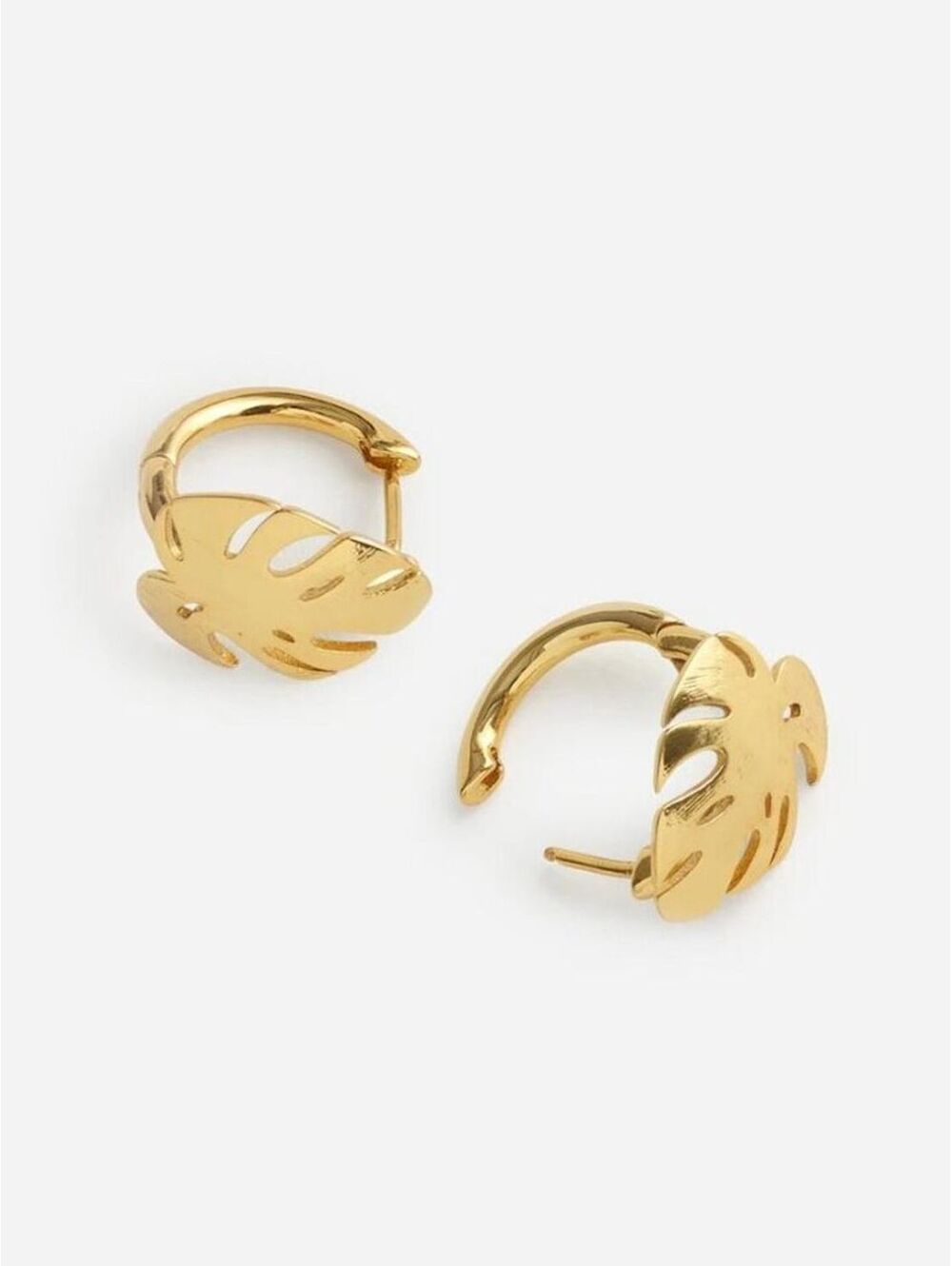 Madewell Monstera Hoop Earrings